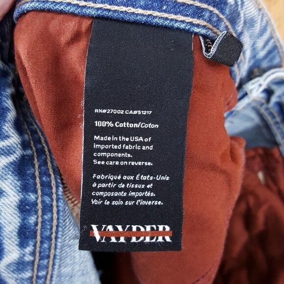 VAYDER Jeans Mens Size 30 Blue Light Wash Straight Leg Luxury Denim $435 - Picture 6 of 10